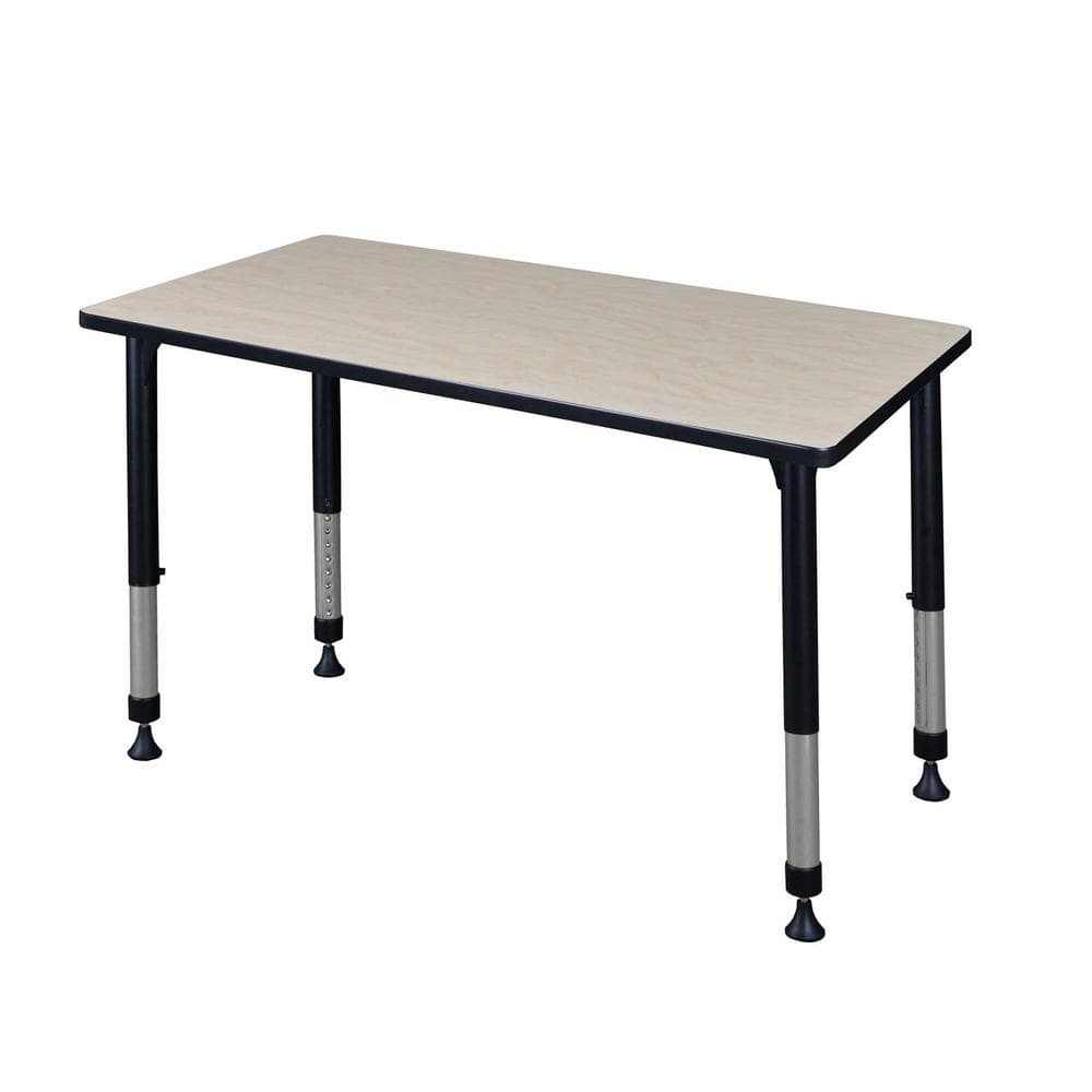 Regency Rumel 42 in. x 24 in. H Maple Adjustable Classroom Table ...