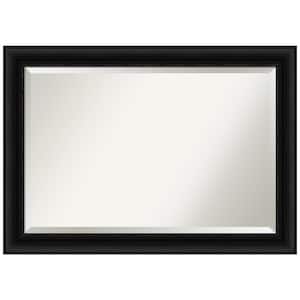Medium Rectangle Parlor Black Beveled Glass Classic Mirror (29.5 in. H x 41.5 in. W)
