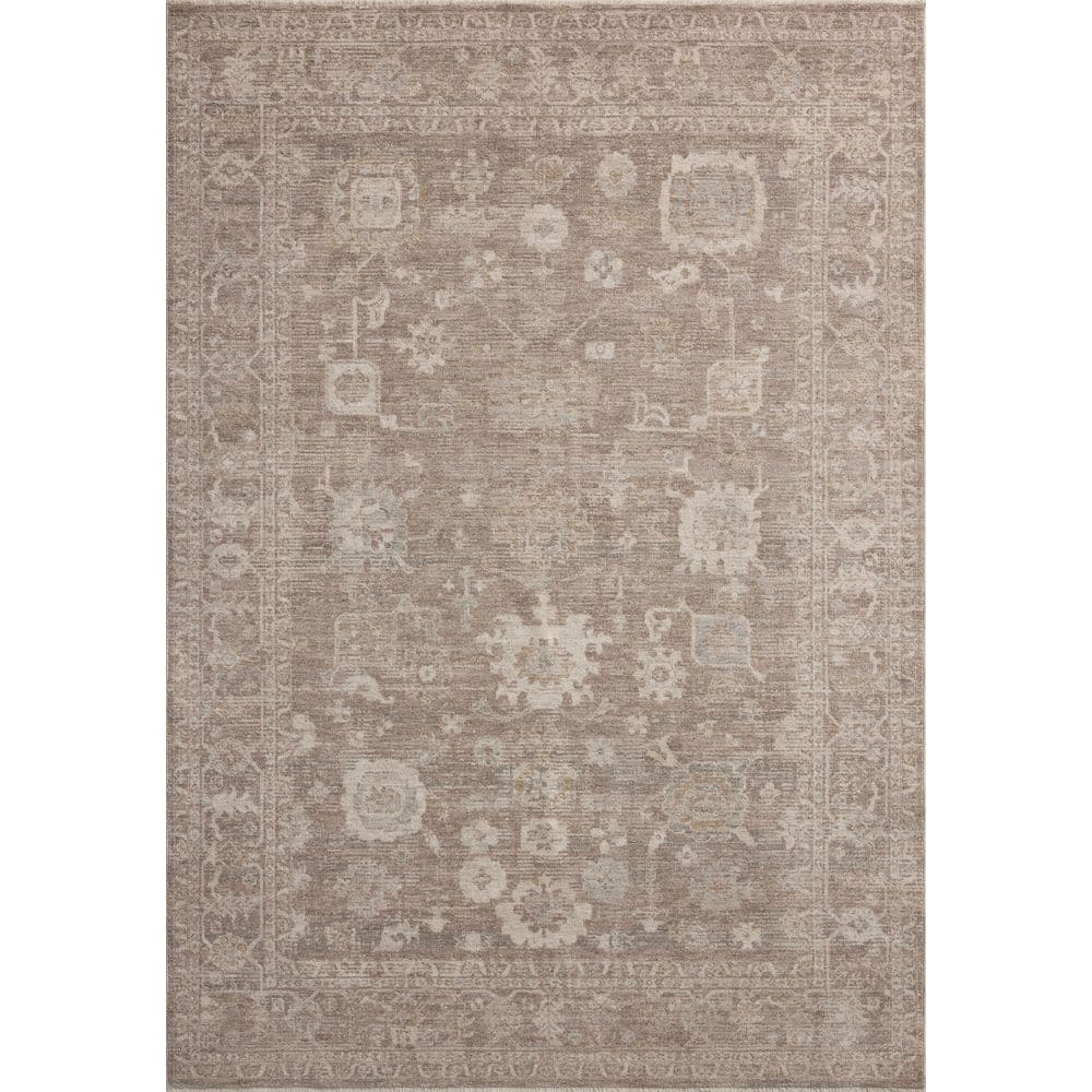 Loloi Chris Love Julia Louisa Taupe / Ivory 7 ft. 10 in. x 10 ft