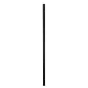 32-1/4 in. x 1 in. Textured Black Aluminum Rectangular Traditional Baluster (10-Pack)