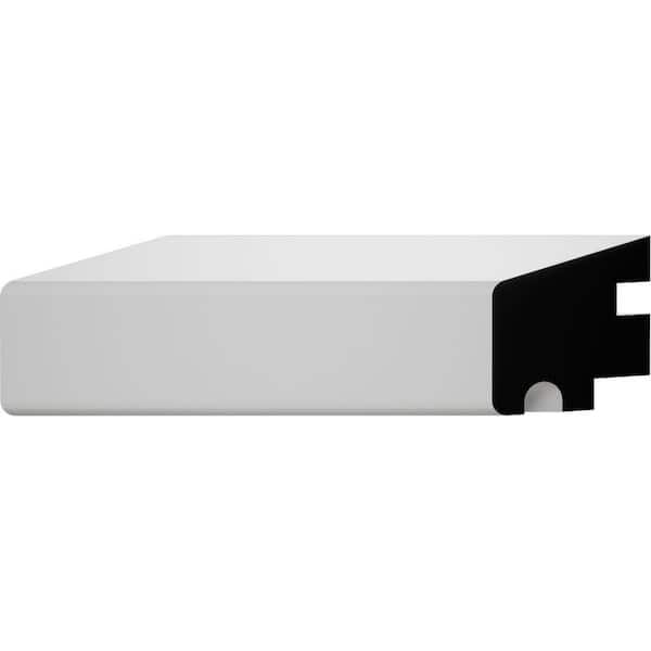 TrueCraft PVC Sill Moulding, 1 3/8"H x 1 5/16"P x 84"L, White WM3012