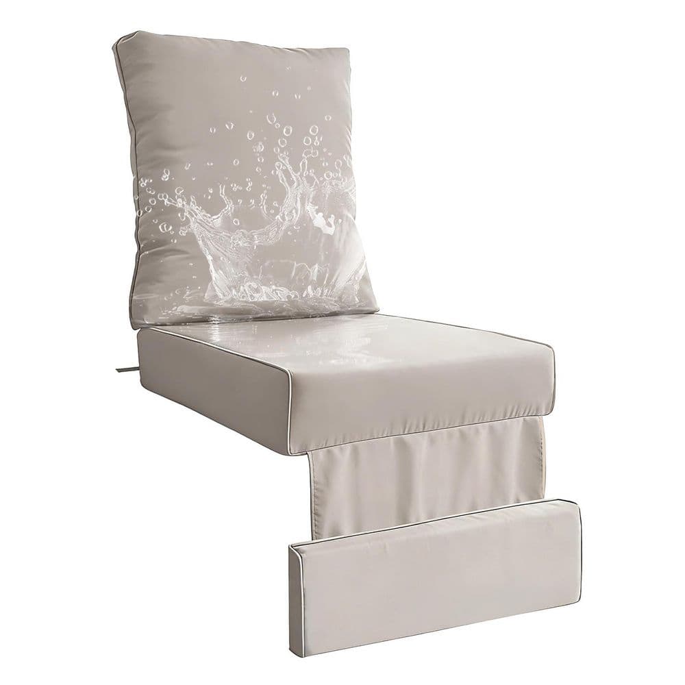 23 in. W x 28 in. H Outdoor Deep Seat Cushion Replacement, Waterproof Patio Chair Sofa Cushion, Sand price history on PriceWatchPro
