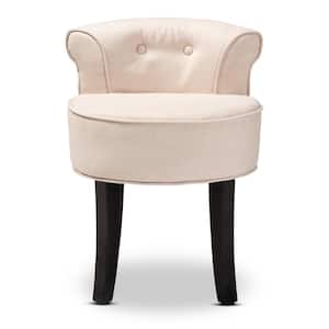 Cerise Beige Fabric Accent Chair