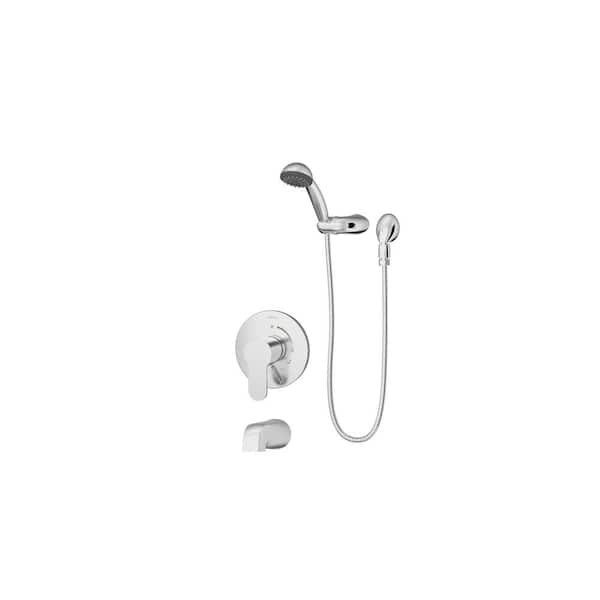 Symmons Identity 1-Handle Tub and Shower Faucet Trim Kit with Diverter Lever in Chrome (Valve Not Included)