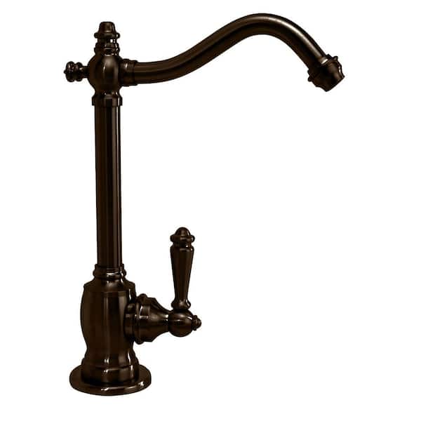 Westbrass 9 in. Victorian 1-Lever Handle Cold Water Dispenser Faucet, Oil Rubbed Bronze