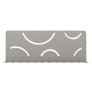 Shelf-W Stone Grey Color-Coated Aluminum Curve Wall Shelf