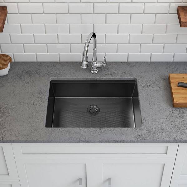 Lexo 30'' L Undermount Single Bowl Stainless Steel Kitchen Sink