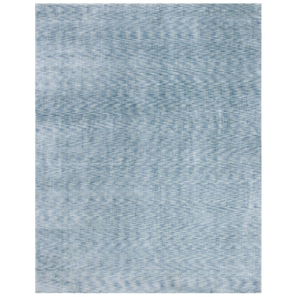 Mirage 8 ft. x 10 ft. Blue/Multi Solid Color Abstract Area Rug