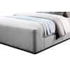 Best Master Furniture Bradbury Gray Wood Frame Queen Platform Bed with Boucle Cloud Fabric B1932GQ