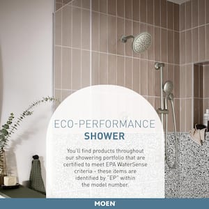 5-Spray 30 in. Eco-Performance Wall Bar with Handheld Shower in Chrome