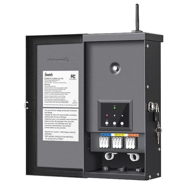 300 Wattage Wi-Fi Low Voltage Metal Landscape Lighting Transformer with 3-Zones, Compatible with Alexa&Google Assistant