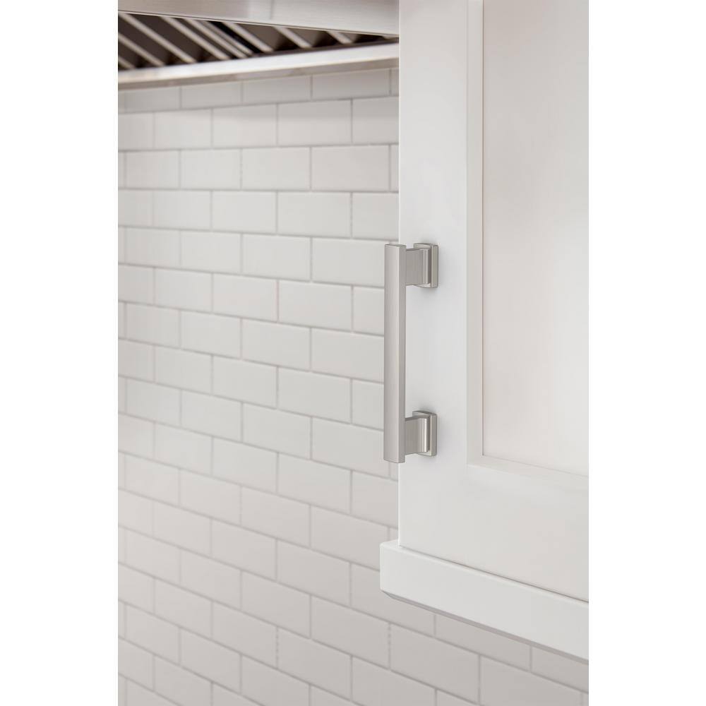 Satin Nickel 3-3/4" Center-to-Center Cabinet Pulls, 10 Pack