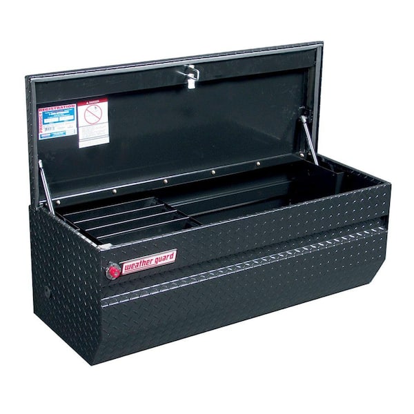 47 in. Gloss Black Aluminum Full Size Chest Truck Tool Box
