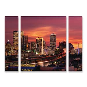 Michael Blanchette Photography Beautiful Beantown 3-Piece Panel Set Unframed Photography Wall Art 24 in. x 32 in.