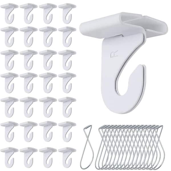 1.8 Inch Silver 304 Stainless Steel Pad Eye Hook Screw Hook Rectangle Outdoor String Light Hanger with Screws 12 Pack