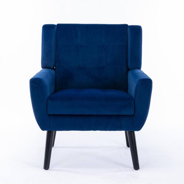 blue soft chair