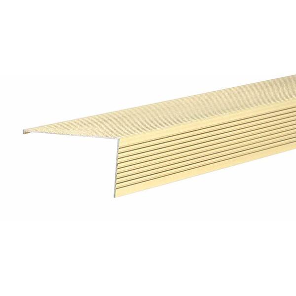 M-D Building Products TH026 2.75 in. x 1.5 in. x 72 in. Brite Gold Sill Nosing Weatherstrip