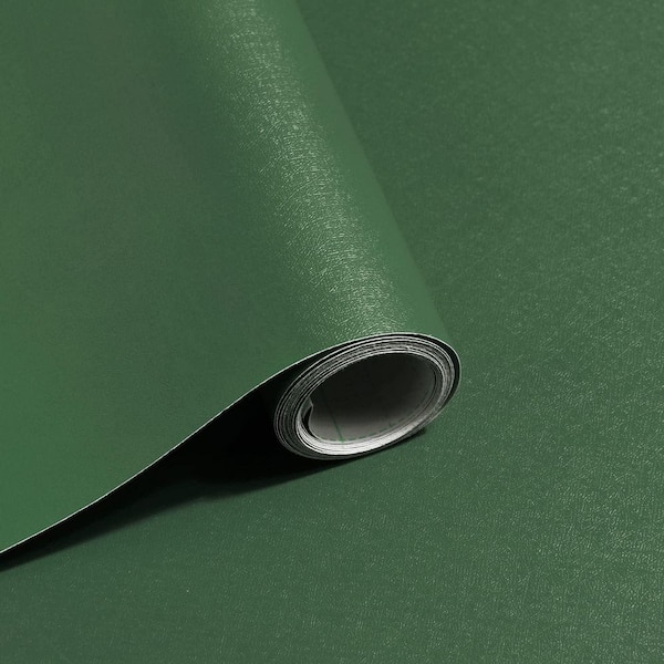 Olive Green Matte Contact Paper Peel and Stick Waterproof Wallpaper Roll (Set of 5)