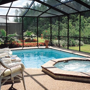 72 in. x 25 ft. Charcoal Fiberglass Pool and Patio Screen Roll