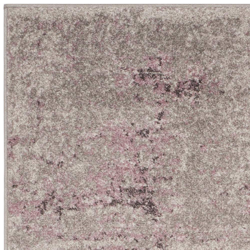 Gray and Purple Abstract 9' x 12' Reversible Area Rug