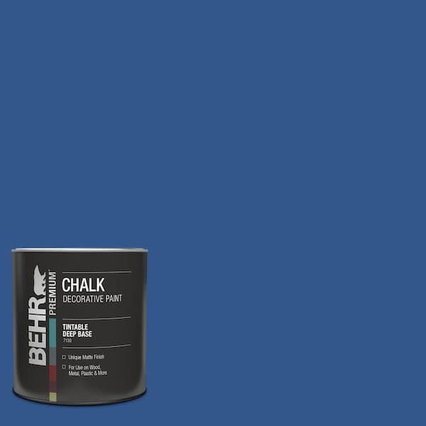 BEHR PREMIUM 1 qt. #PPU15-03 Dark Cobalt Blue Interior Chalk Decorative Paint