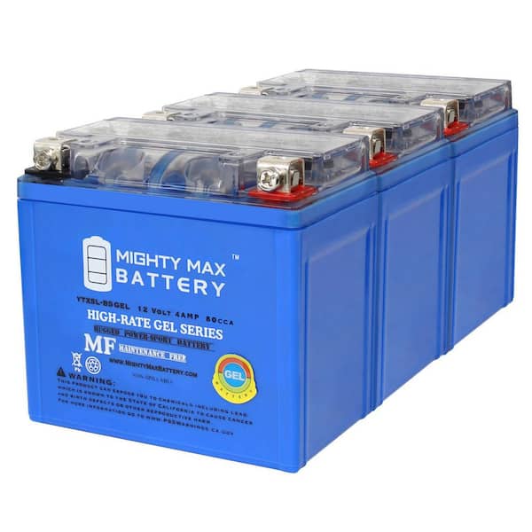 YTX5L-BSGEL 12V 4AH Replacement Battery Compatible with Yamaha 50 YW50A, F, FX Zuma 2019 - 3 Pack