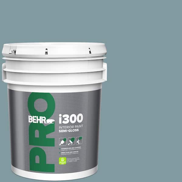 BEHR PRO 5 gal. #ECC-56-3 Lake View Semi-Gloss Interior Paint
