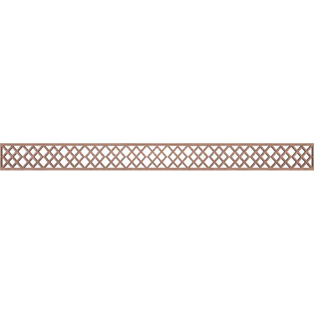 Hadley Fretwork 0.375 in. D x 46.375 in. W x 4 in. L Walnut Wood Panel Moulding price history on PriceWatchPro