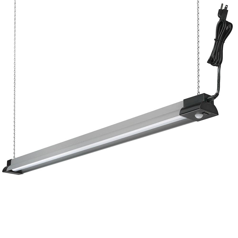 40 in. 3000 Lumens Plug-in Motion Sensing Integrated LED Linkable Shop Ligh