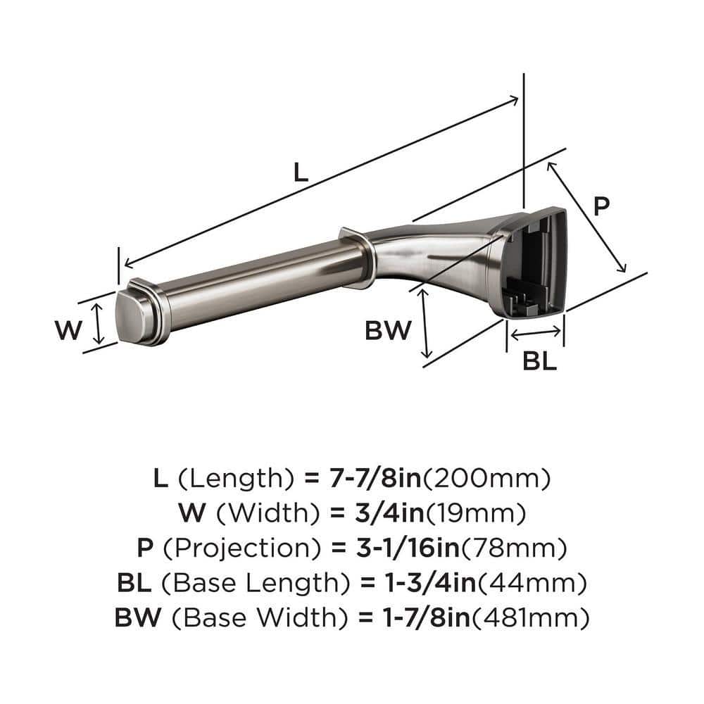 Brushed Nickel Single Post Toilet Paper Holder