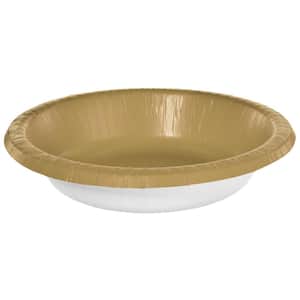 20 oz. Gold Paper Bowls (100-Piece)
