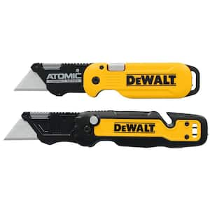 Atomic and Push and Flip Folding Utility Knives (2-Pack)