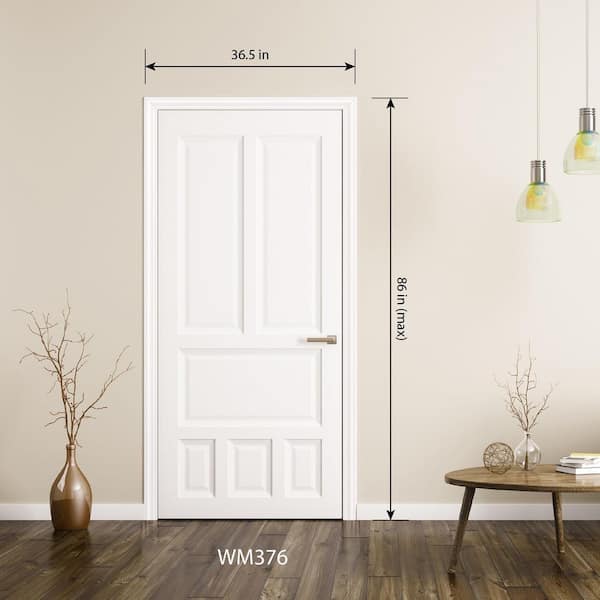 WM376 3/4 in. D x 2-1/4 in. W x 84-1/2 in. L Prefinished White Finger Jointed Wood Door Casing Moulding Set