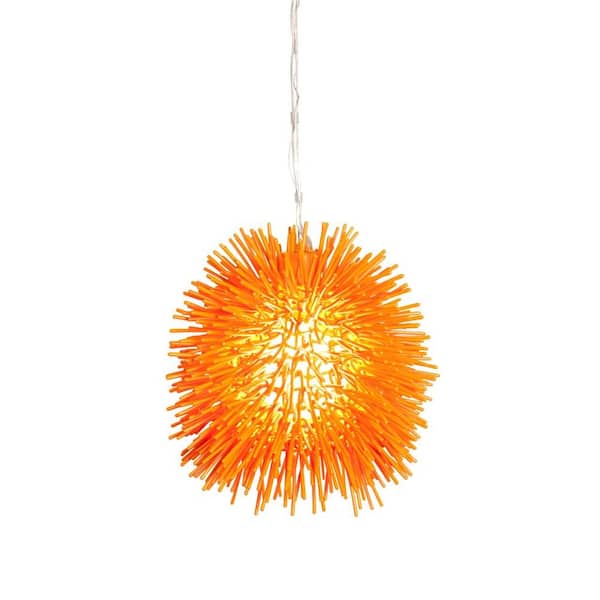 Varaluz Urchin 1-Light Electric Pumpkin Mini Pendant