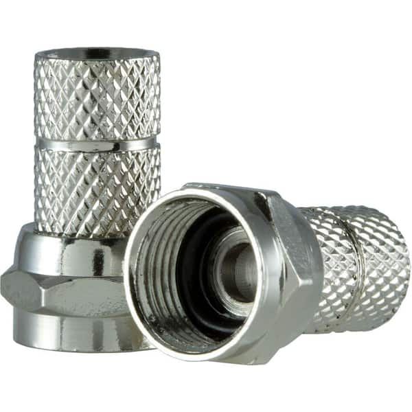 GE RG-59 Twist-On F-Connectors (2-Pack)