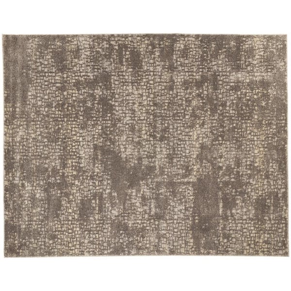Home Decorators Collection Holliswood 3 ft. x 5 ft. New Cream/Grey Abstract Fade Resistant Area Rug
