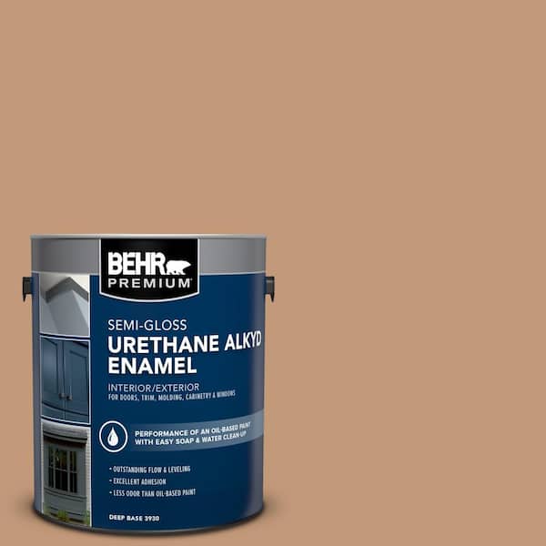 BEHR PREMIUM 1 gal. Home Decorators Collection #HDC-AC-02 Copper Moon Urethane Alkyd Semi-Gloss Enamel Interior/Exterior Paint