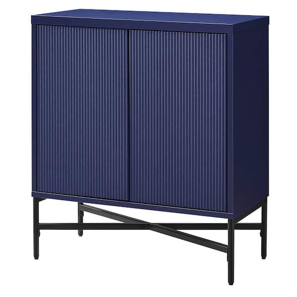 YIYIBYUS 5-Tire Modern Blue Free-Standing Plastic Cabinet with 6