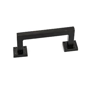 Sheffield Collection 8 11/16 in. (220 mm) Matte Black Traditional Barn Door Pull