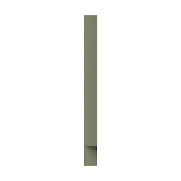 3 in. W x 34.5 in. H x 0.7 in. D in Sage Green Shaker Base Filler