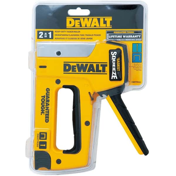 DEWALT 18 Gauge Heavy Duty Staple Nail Gun DWHTTR350 The Home Depot