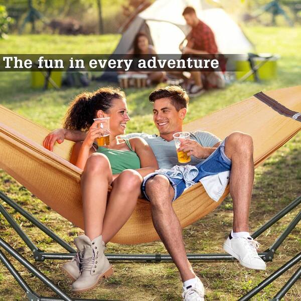 ITOPFOX 10 ft. Free Standing Camping Hammock with Stand in