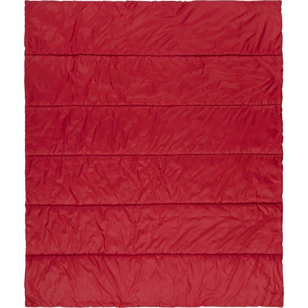 Red Solid Color Polyester Throw Blanket