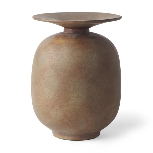 Rylee 7.7 H Medium Brown Ceramic Vase