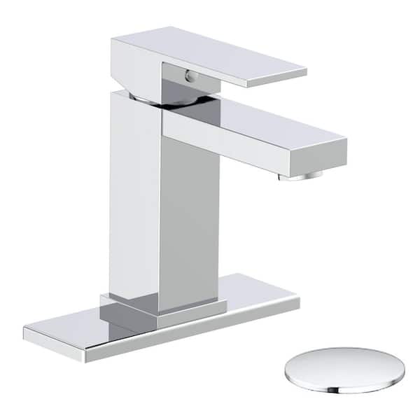 Glacier Bay Single-Handle Single-Hole Bathroom Faucet in Chrome