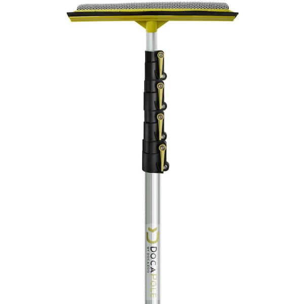 DocaPole 7 ft. to 30 ft. Extension Pole, Car Squeegee and Window Washer, Long-Reach Auto Squeegee with Telescopic Pole
