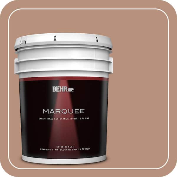 BEHR MARQUEE 5 gal. #BIC-16 Brandied Pears Flat Exterior Paint & Primer