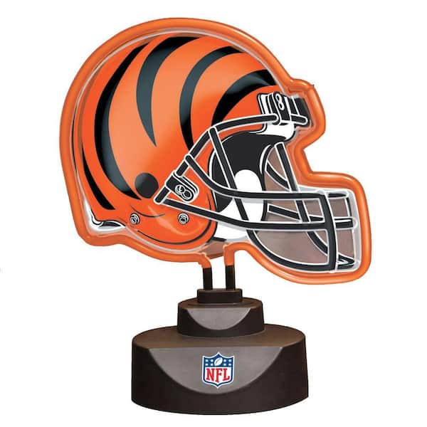 The Memory Company NFL 10.5 in. Cincinnati Bengals Neon Helmet Lamp