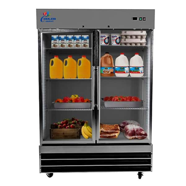 glass door refrigerator home depot