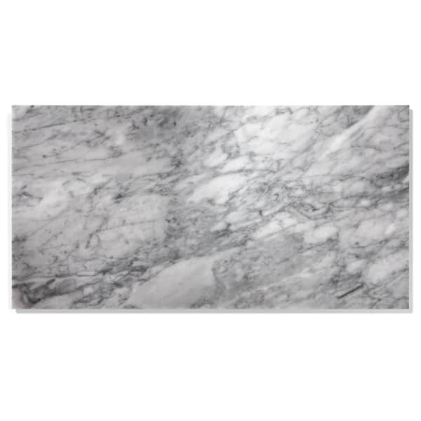 Siavonce 1 ft. x 2 ft. Natural Slate Polished Marble, an Excellent Stone for Floors, Walls and Backsplashes, Gray Light-IT